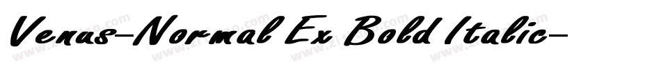 Venus-Normal Ex Bold Italic字体转换